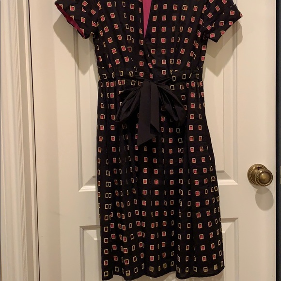 Diane van Furstenberg Dress black and pink size 6 - Picture 5 of 5